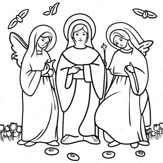 All Saints Day Coloring Page 93275-32724