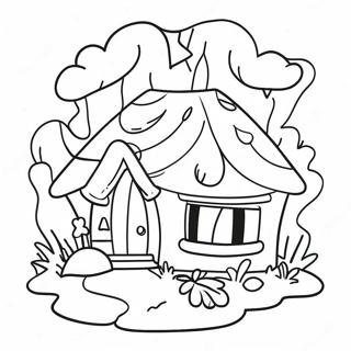 Charming Indie Scene Coloring Page 93355-32791