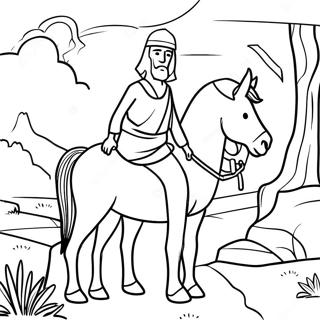 Good Samaritan And The Traveler Coloring Page 93485 32897