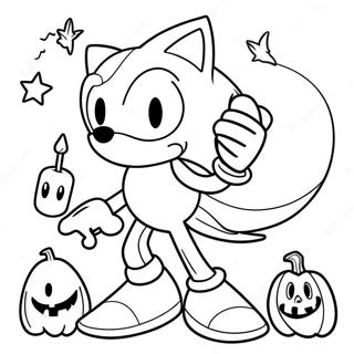 Sonic Halloween Coloring Pages