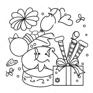 Cheerful New Years Celebration Coloring Page 93561 32954