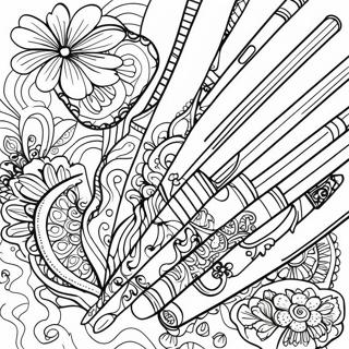 Gel Pen Coloring Pages