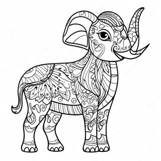 Colorful Gel Pen Animal Kingdom Coloring Page 93638 33010