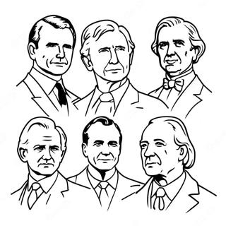 Famous Presidents Coloring Page 93664-33031