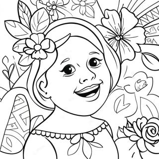 Joyful Feliz Dia De Las Madres Card Coloring Page 93766-33114