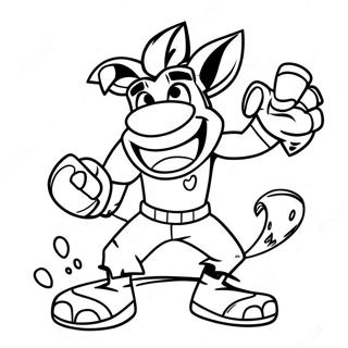 Crash Bandicoot Coloring Pages