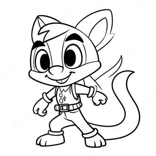 Coco Bandicoot Adventure Coloring Page 93868-33186