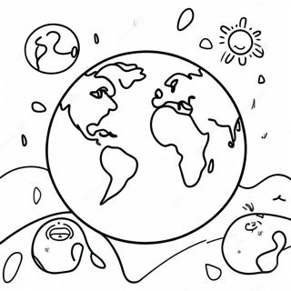 Earth Coloring Pages