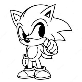 Silver Sonic Coloring Page 93945-33243