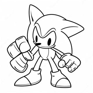 Silver Sonic Coloring Page 93945-33244