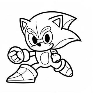 Dynamic Silver Sonic Action Coloring Page 93946-33245