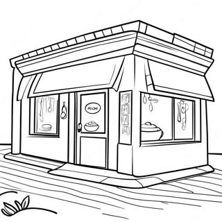 Restaurant Coloring Page 93996-33281