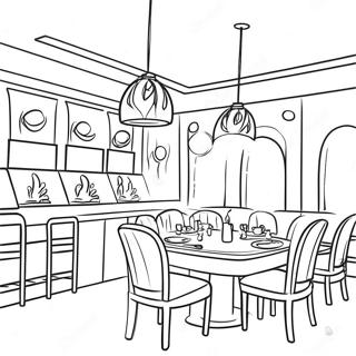 Restaurant Coloring Page 93996-33282