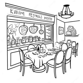 Restaurant Coloring Page 93996-33284