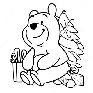 Winnie The Pooh Christmas Coloring Page 94021-33302