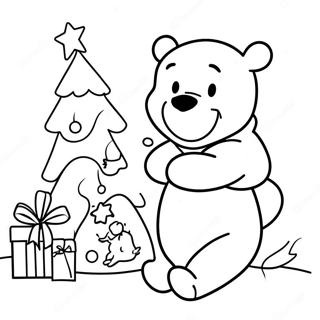 Winnie The Pooh Christmas Coloring Page 94021-33303