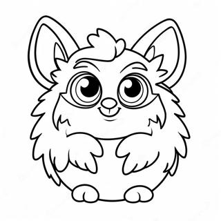 Furby With Colorful Fur Coloring Page 94102-33375