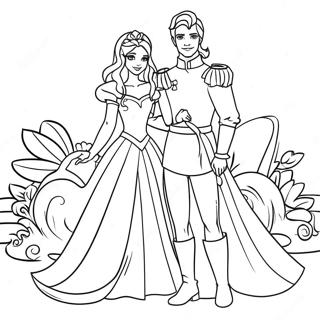 Fantasy Prince And Princess Coloring Page 94154-33413