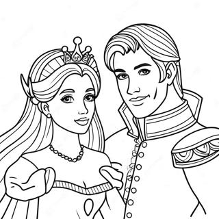 Fantasy Prince And Princess Coloring Page 94154-33415