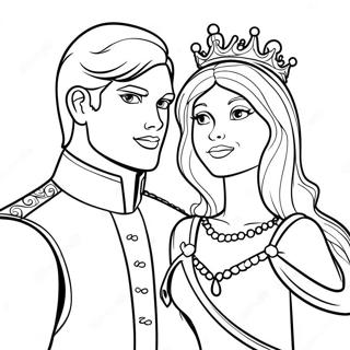 Fantasy Prince And Princess Coloring Page 94154-33416