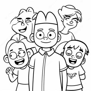 Hey Arnold With Friends Coloring Page 94179-33432