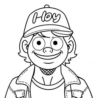 Hey Arnold S Iconic Hat Coloring Page 94181-33439