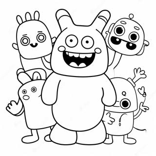 Colorful Ugly Dolls Coloring Page 94232-33476