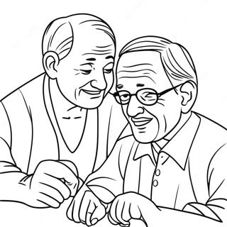 Respect For Elders Coloring Page 94259 33499