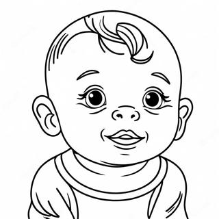 Realistic Baby Coloring Pages