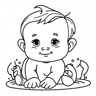 Realistic Baby Coloring Page 94280-33504