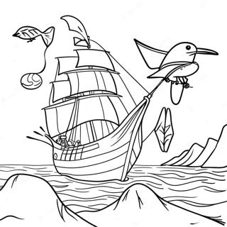 Adventurous Migration Journey Coloring Page 94334-33553