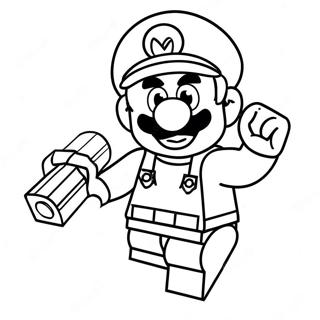 Lego Mario Coloring Pages