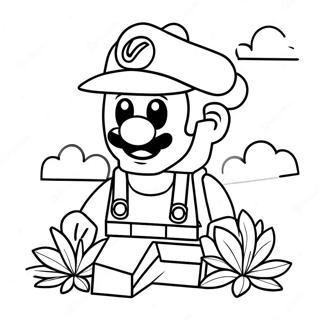 Colorful Lego Mario Adventure Coloring Page 94383-33659