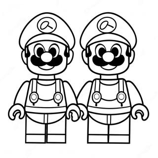 Lego Mario And Luigi Brothers Coloring Page 94385-33668