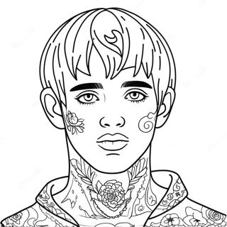 Lil Peep Coloring Pages