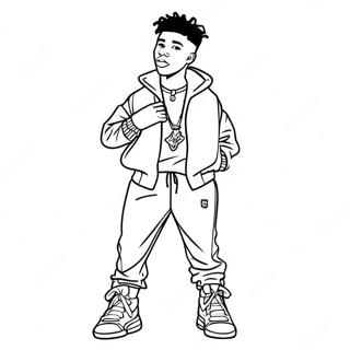 Nba Youngboy Coloring Pages