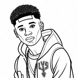 Nba Youngboy Cool Outfit Coloring Page 94463-33855