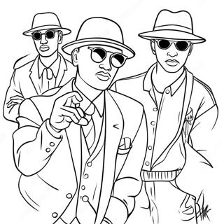 Hip Hop Gangster Coloring Page 94486-33717