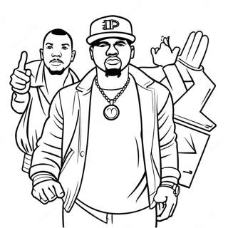 Hip Hop Gangster Coloring Page 94486-33718