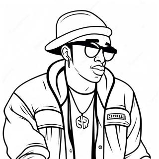 Hip Hop Gangster Coloring Page 94486-33719