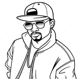 Hip Hop Gangster Coloring Page 94486-33720