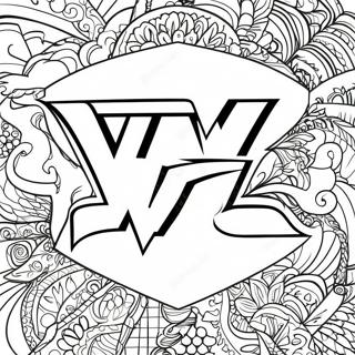 Colorful Wwe Logo Coloring Page 94540-33906