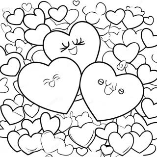 Conversation Hearts Coloring Page 94590-33799