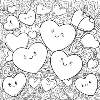 Conversation Hearts Coloring Page 94590-33937