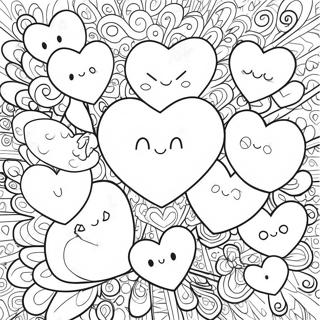 Conversation Hearts Coloring Page 94590-33939