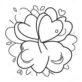 Playful Conversation Hearts Coloring Page 94593-33949