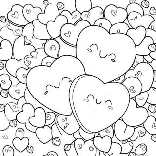 Sweet Conversation Hearts Coloring Page 94594-33954