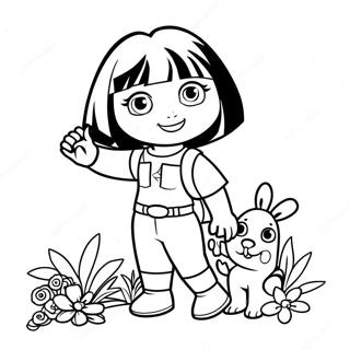 Dora And Boots Coloring Pages