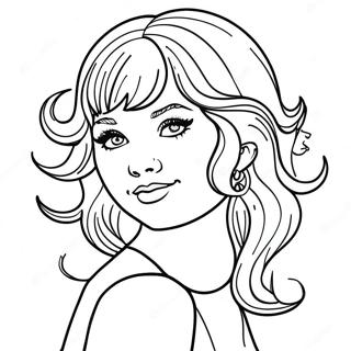 Vibrant Taylor Swift Lover Album Coloring Page 94668-34005