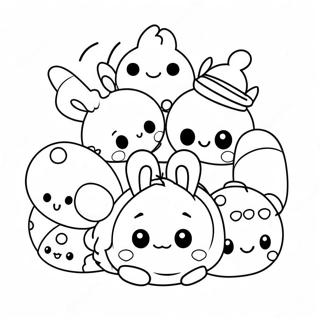 Tsum Tsum Coloring Page 94744-34060